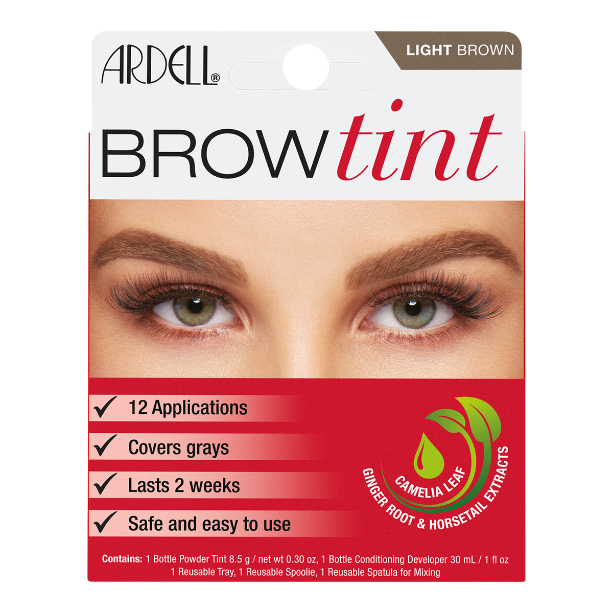 Brow Tint Kit, Semi-Permanent Brow Dye with Natural Extracts