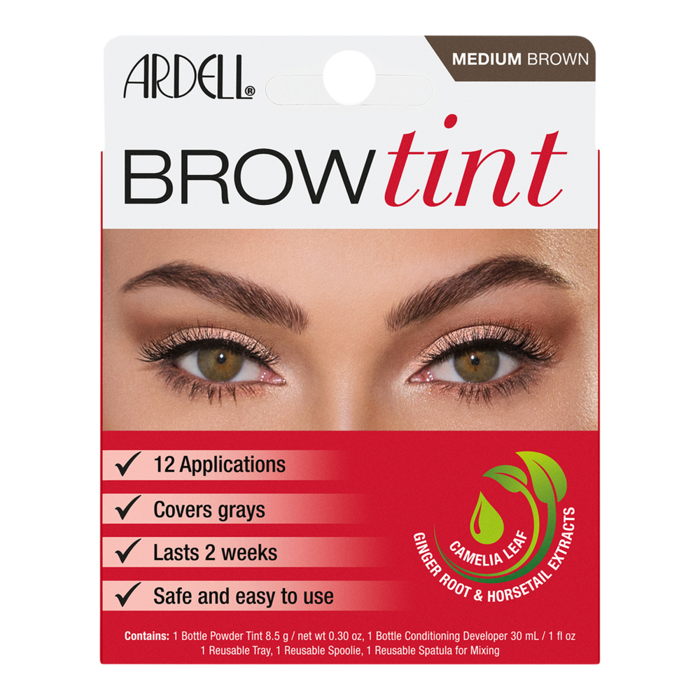 Brow Tint Kit, Semi-Permanent Brow Dye with Natural Extracts