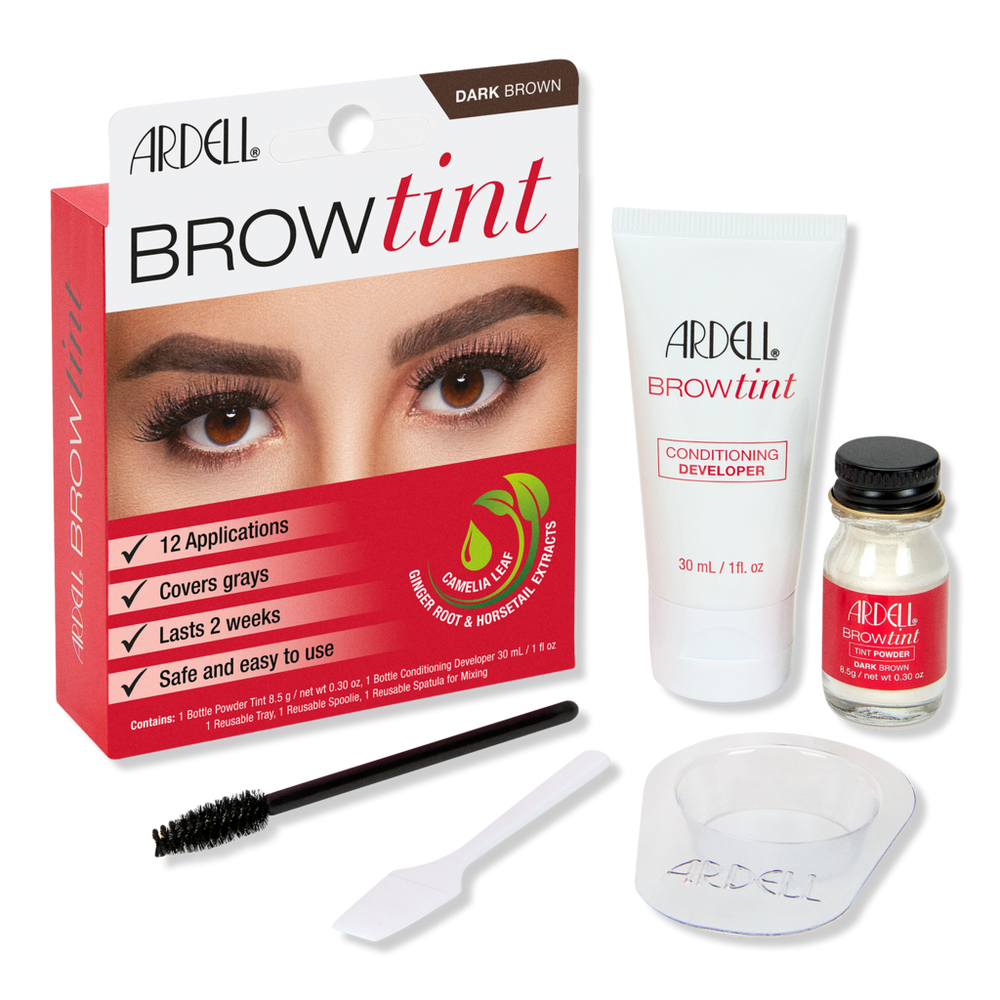 Ardell Brow Tint Full Coverage Dye Kit - Dark Brown In Brown
