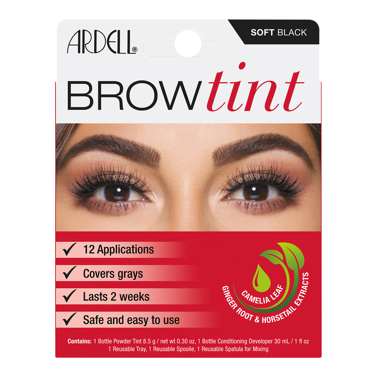 Brow Tint Kit, Semi-Permanent Brow Dye with Natural Extracts