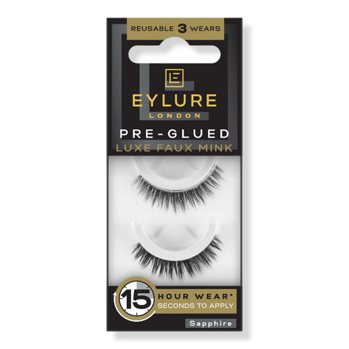 Eylure Pre-Glued Luxe Faux Mink Eyelashes, Sapphire