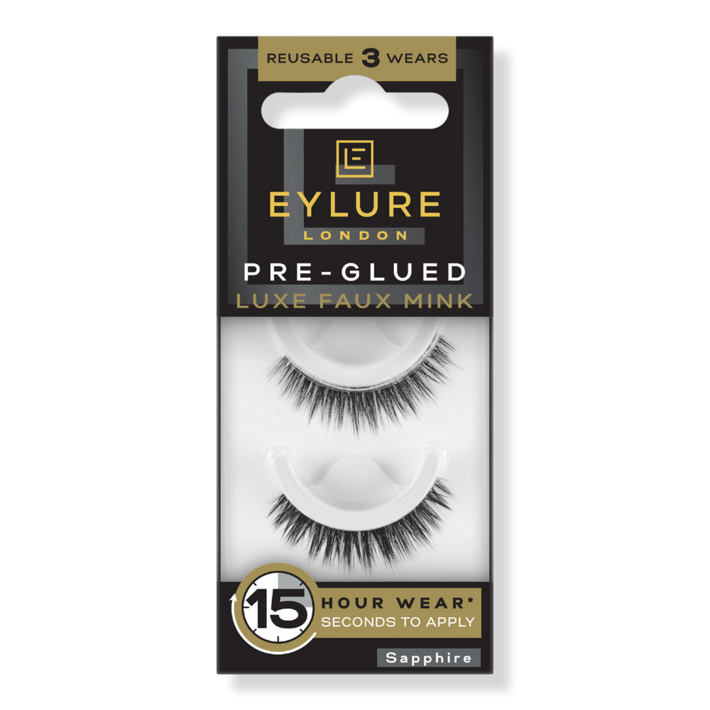 Eylure Pre-glued Luxe Faux Mink Eyelashes, Sapphire