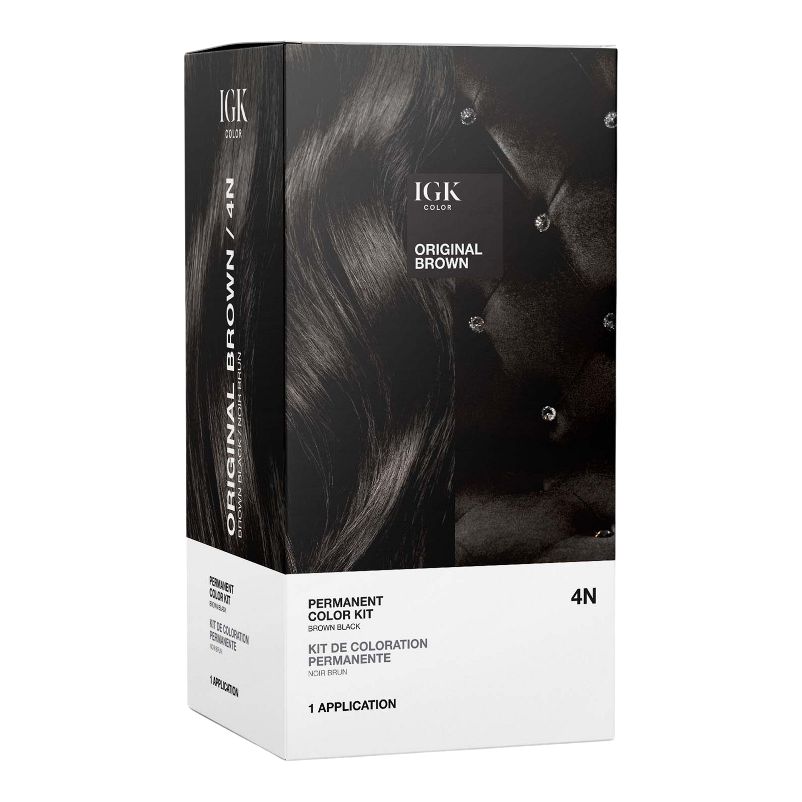 IGK Permanent Color Kit 4N Original Brown IGK Permanent Color Kit 4N Original Brown