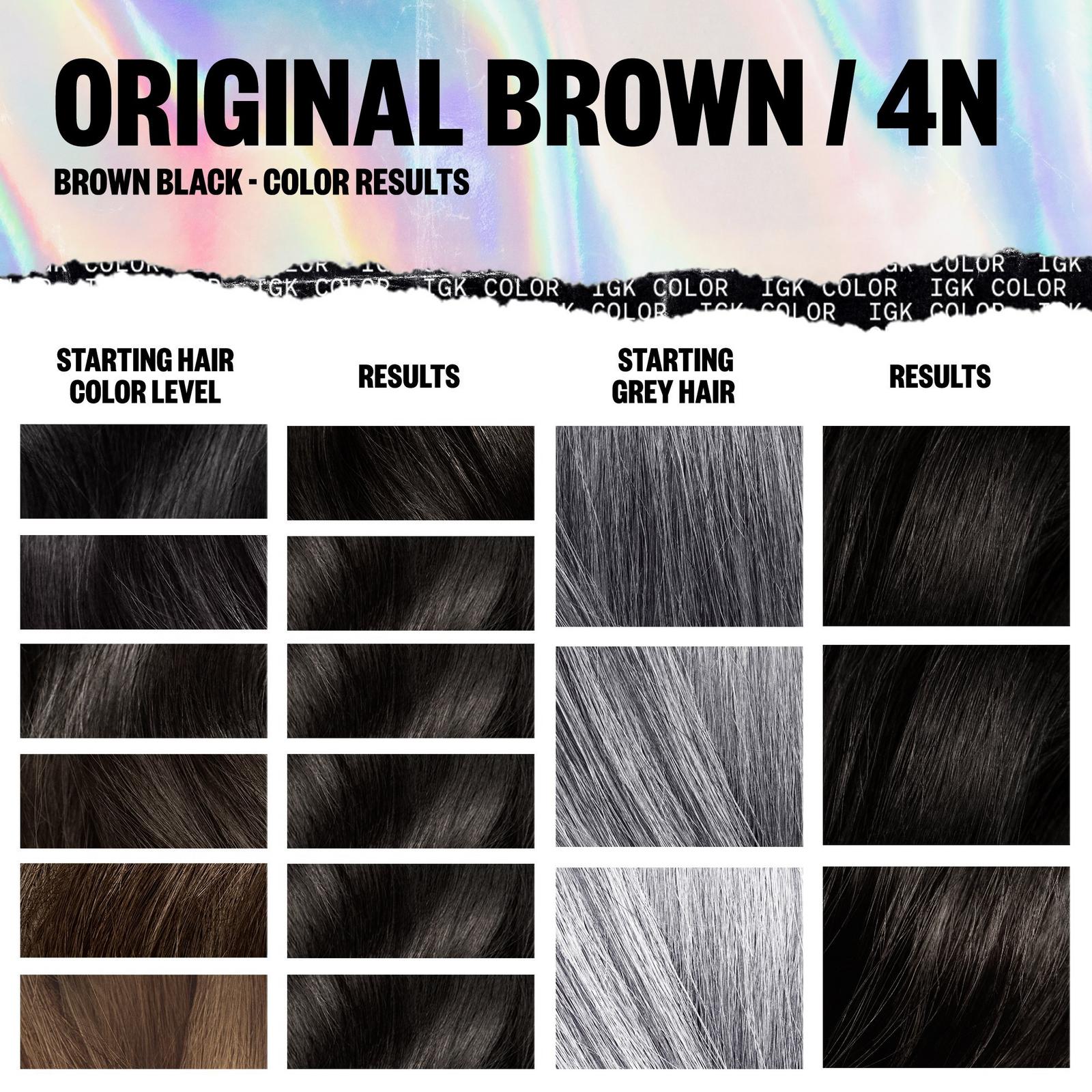 IGK Permanent Color Kit 4N Original Brown IGK Permanent Color Kit 4N Original Brown