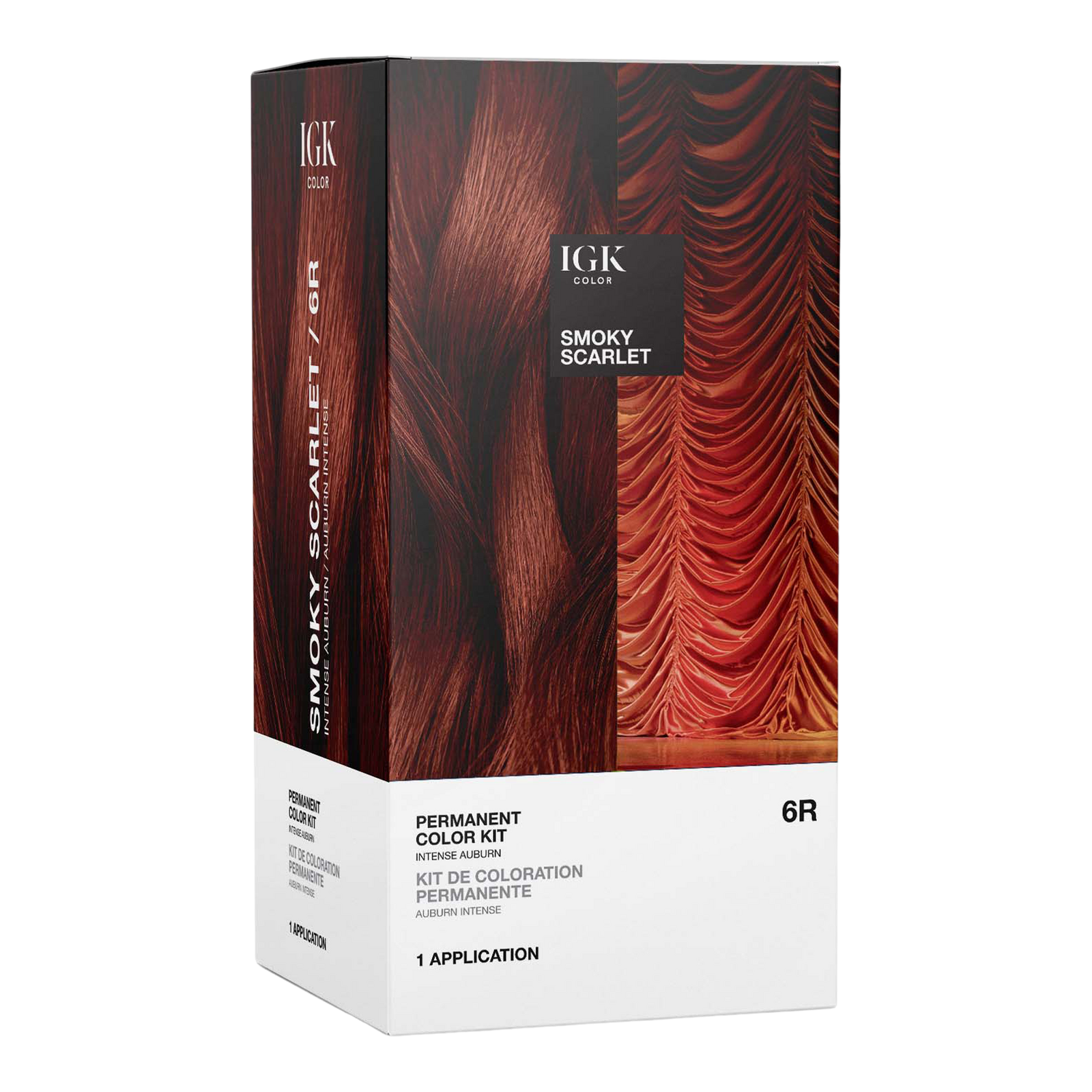 IGK Permanent Color Kit 6R Smoky Scarlet IGK Permanent Color Kit 6R Smoky Scarlet