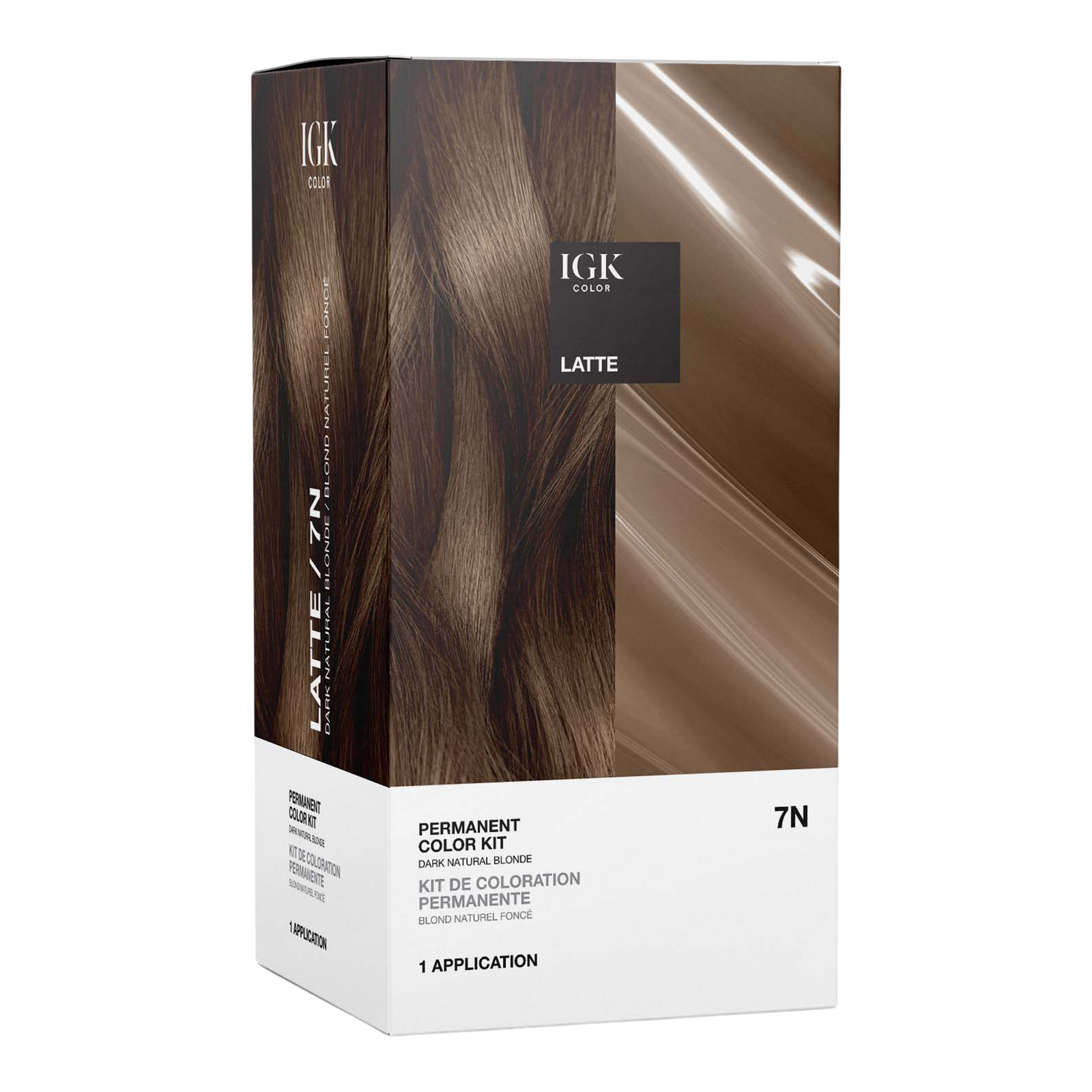 IGK Permanent Color Kit 7N Latte