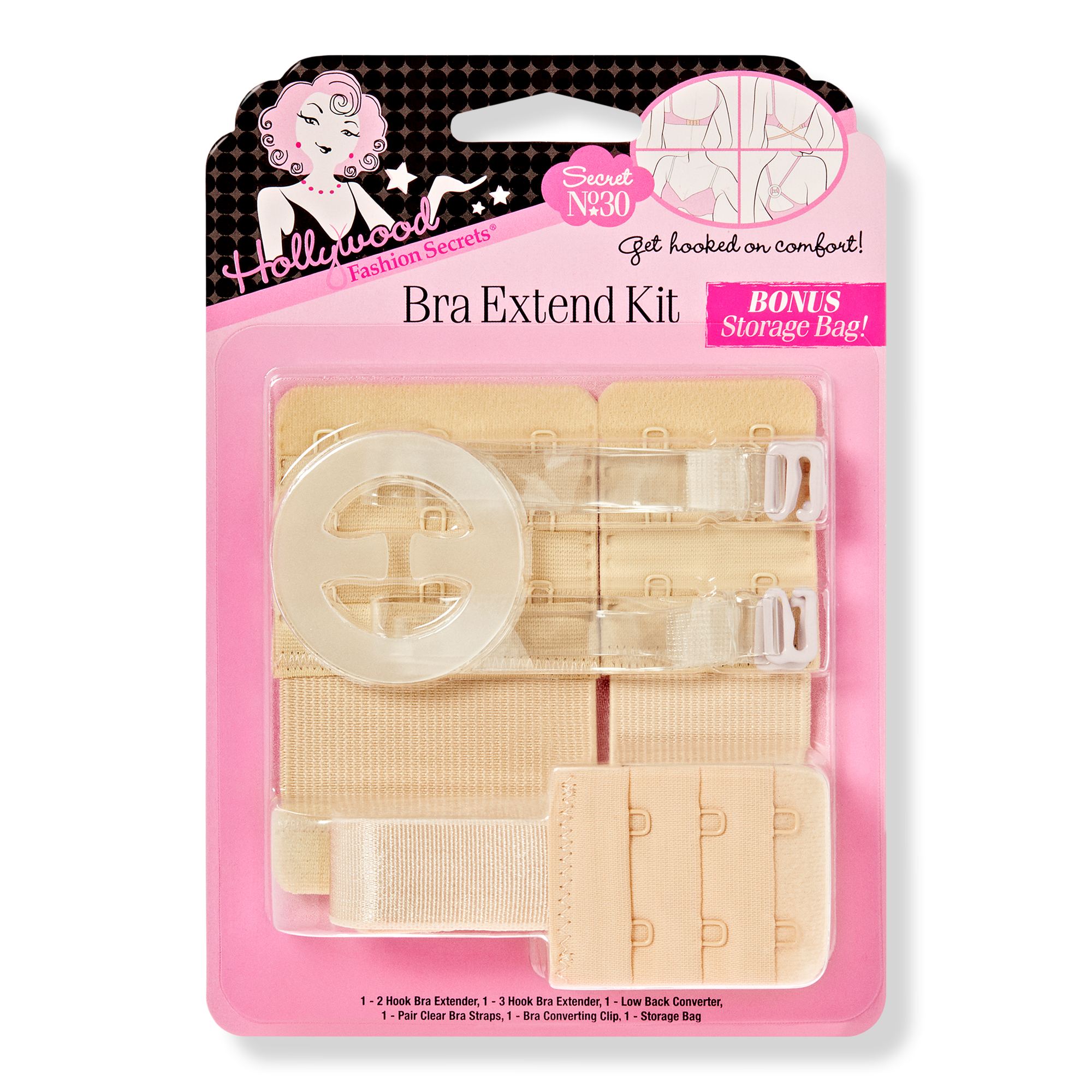 Hollywood Fashion Secrets Bra Extend Kit #1