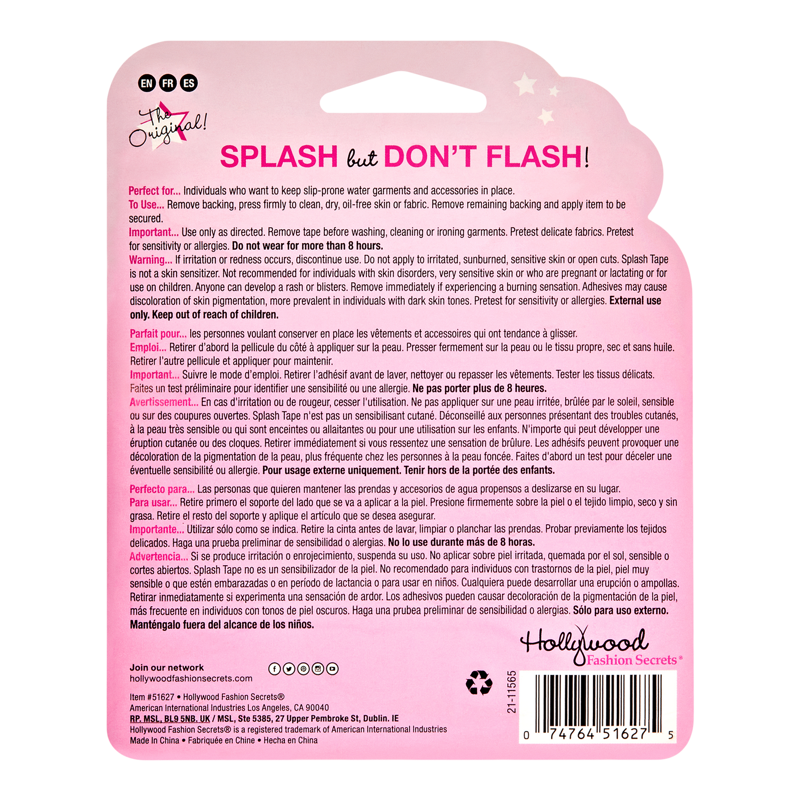 Splash Tape
