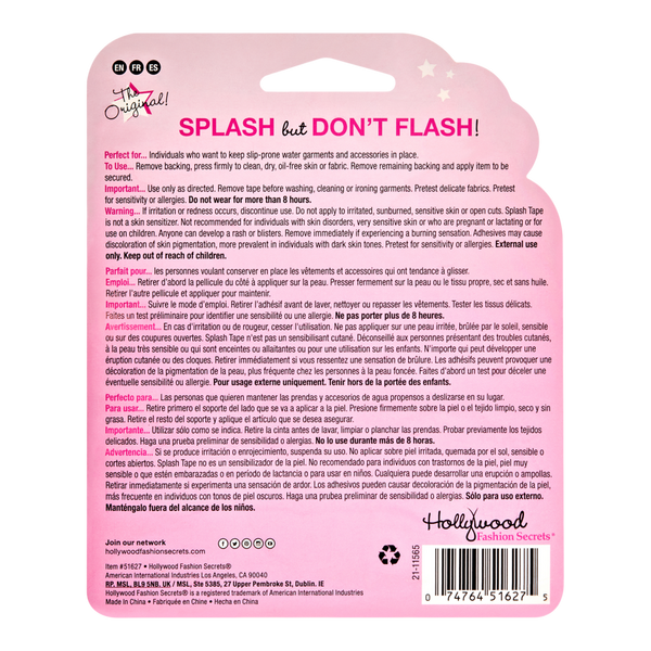 Hollywood Fashion Secrets Splash Tape #4