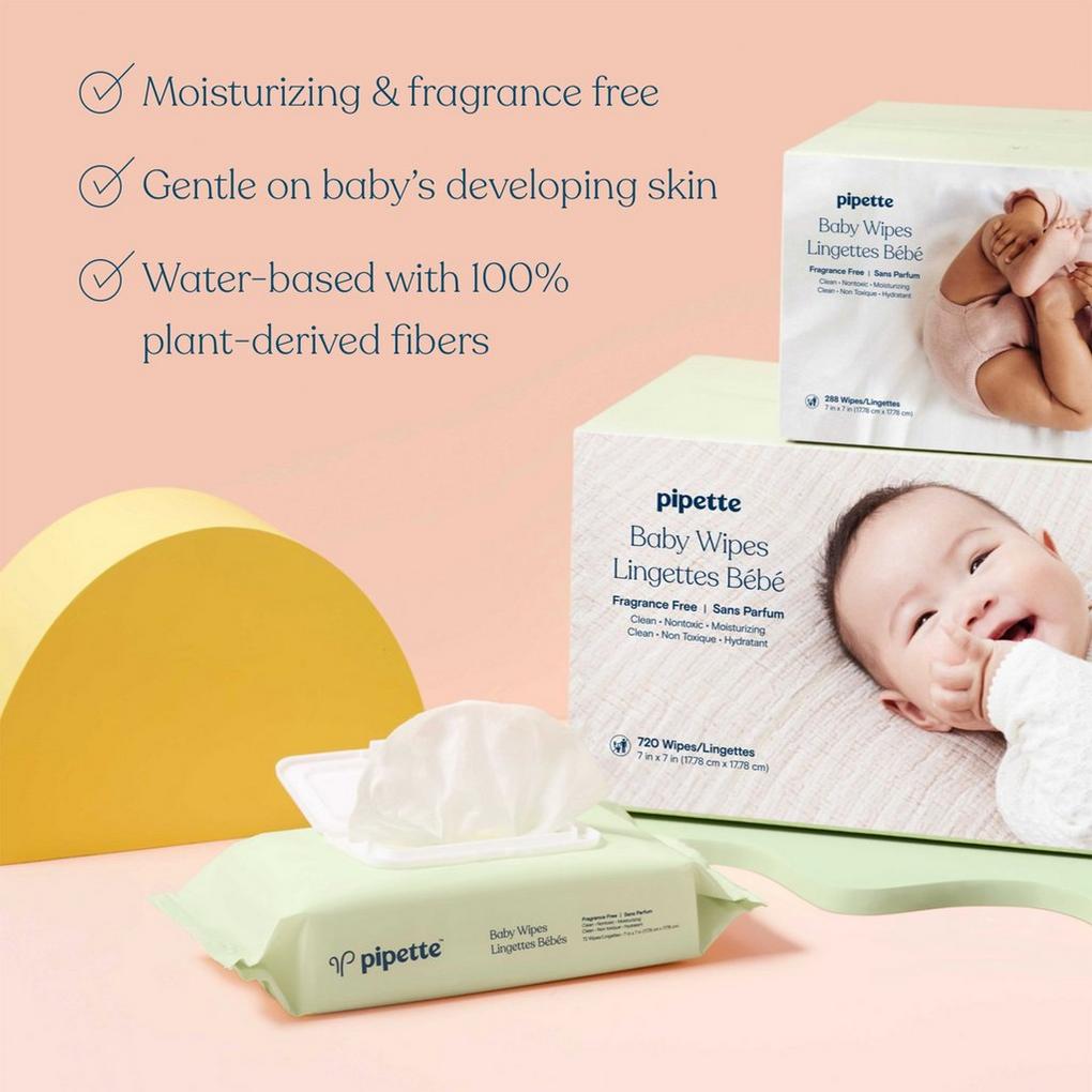 Fragrance-Free Baby Wipes 1-pack - Pipette