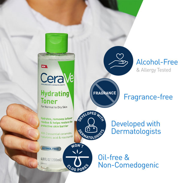 CeraVe Alcohol-Free No Rinse Hydrating Facial Toner for Sensitive & Dry Skin #2