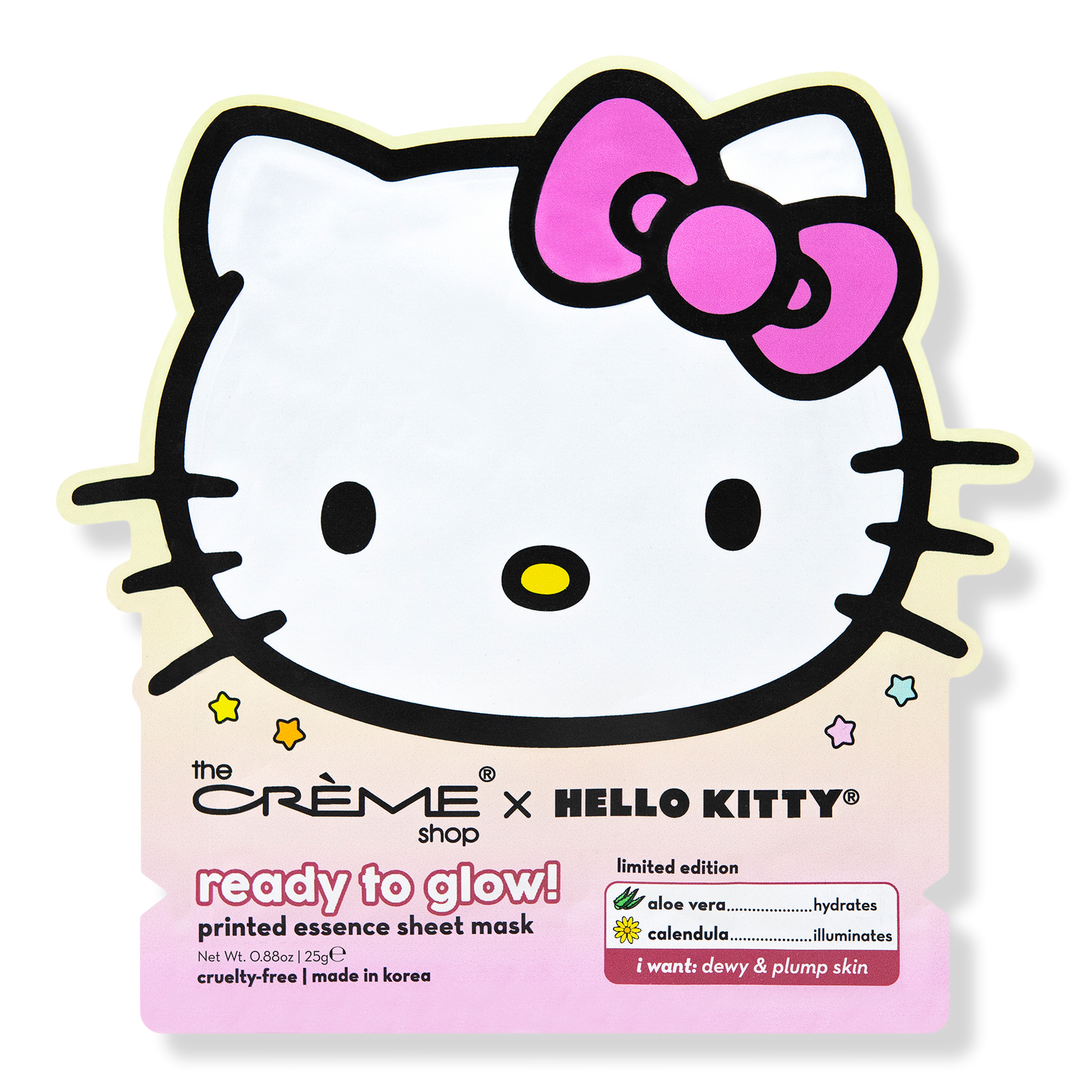 Hello Kitty Ready to Glow! Printed Essence Sheet Mask - The Crème Shop |  Ulta Beauty