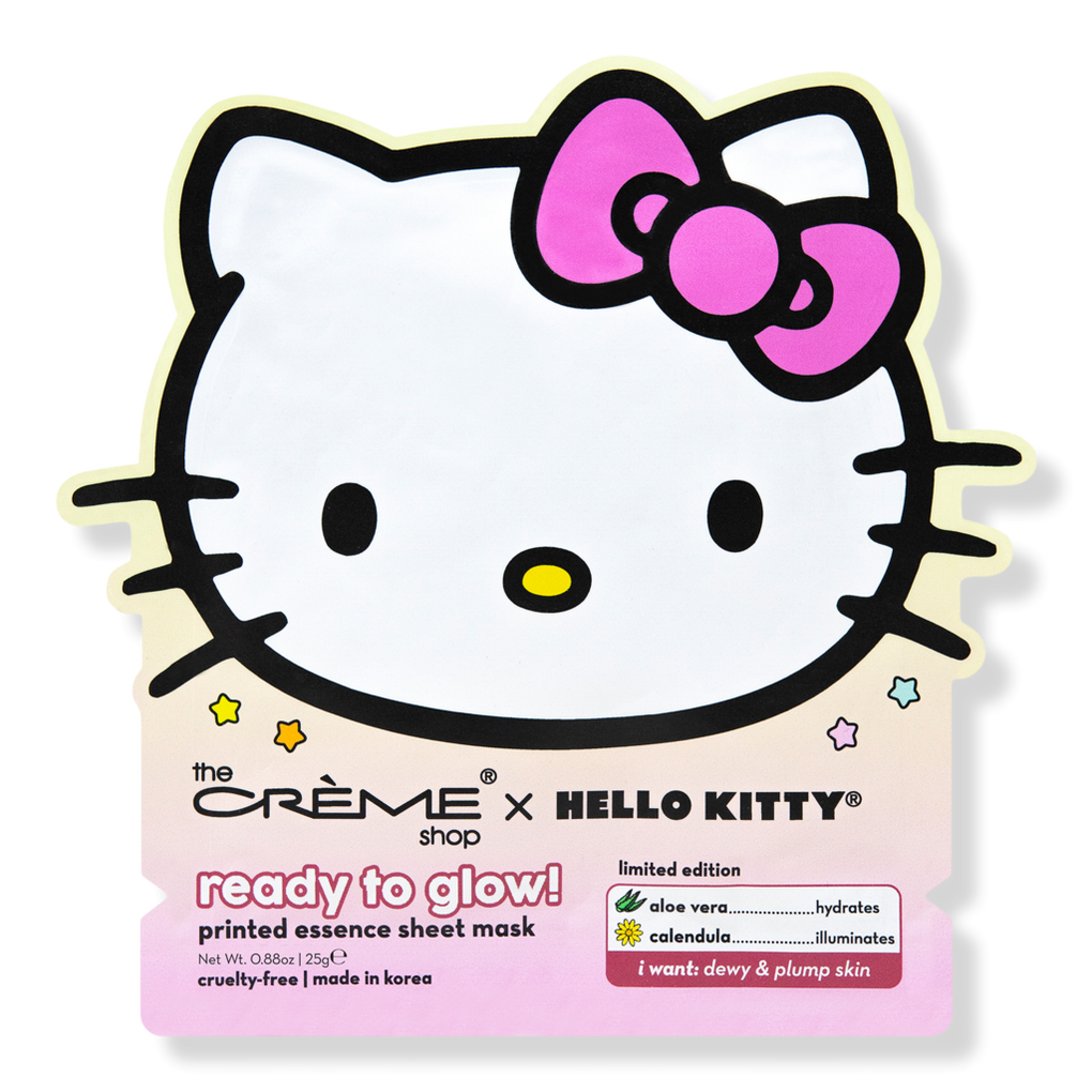 Hello Kitty Ready to Glow! Printed Essence Sheet Mask - The Crème Shop