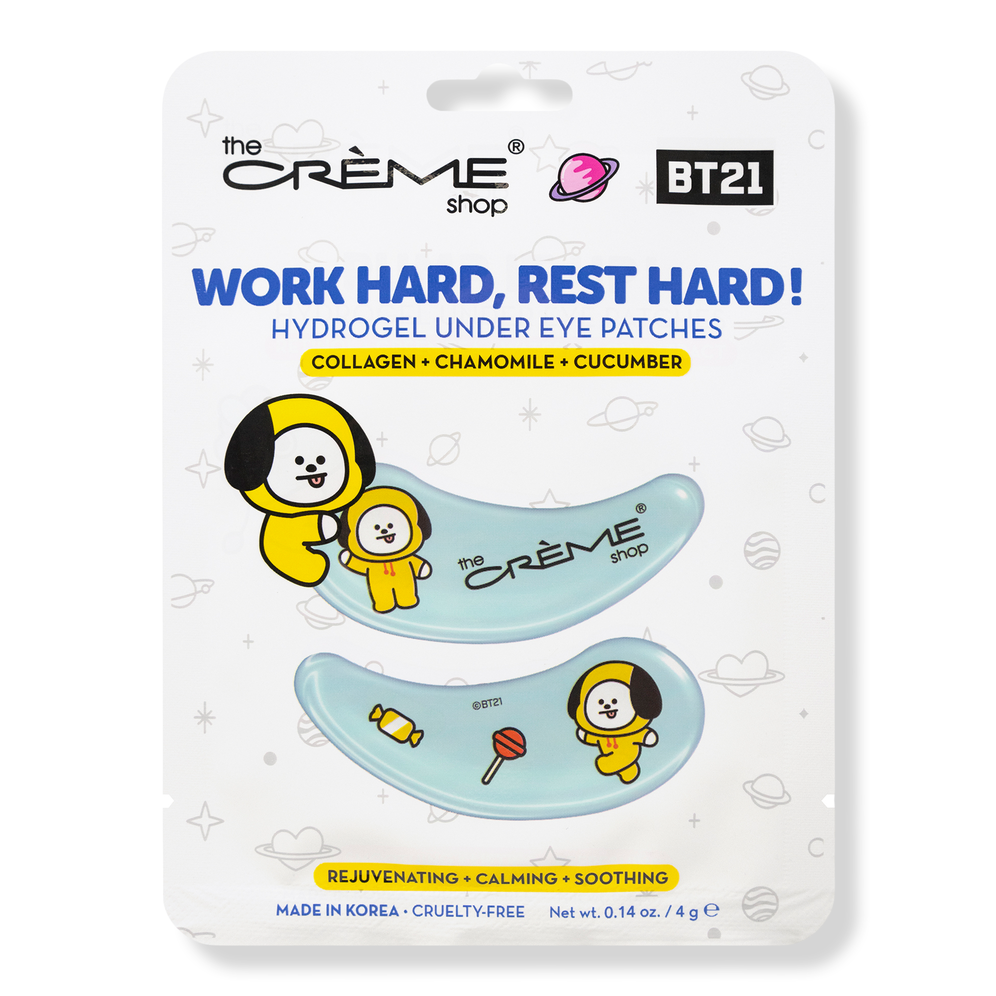 The Crème Shop Work Hard, Rest Hard! BT21 Chimmy Hydrogel Under Eye Patches #1