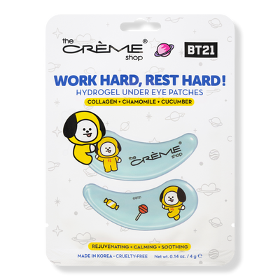 The Crème Shop Work Hard, Rest Hard! BT21 Chimmy Hydrogel Under Eye Patches