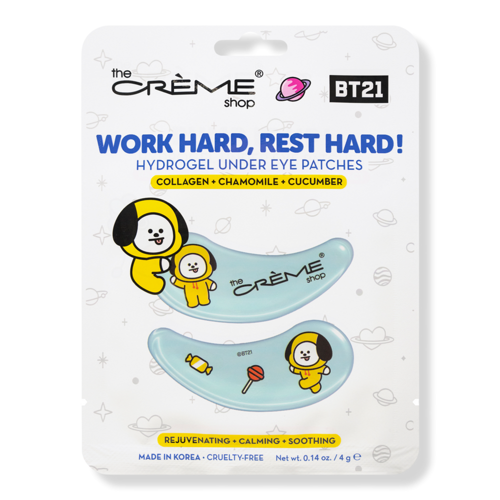 The Creme Shop Work Hard, Rest Hard! Bt21 Chimmy Hydrogel Under Eye Patches