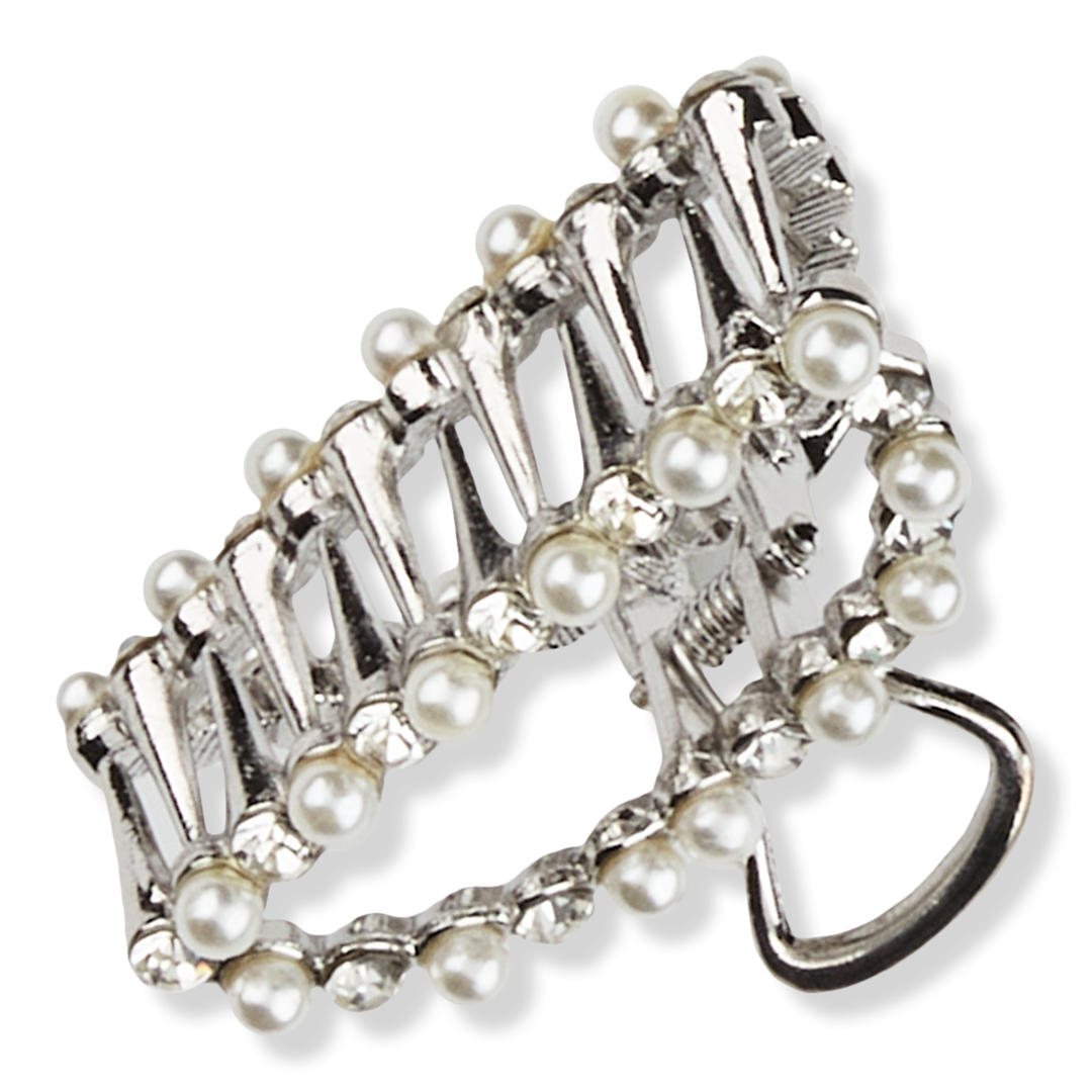 Scünci Elite Classic Silver-Finish Claw Hair Clip #1