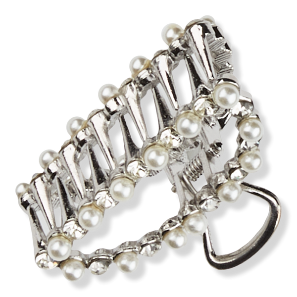 Scünci Elite Classic Silver-Finish Claw Hair Clip #1