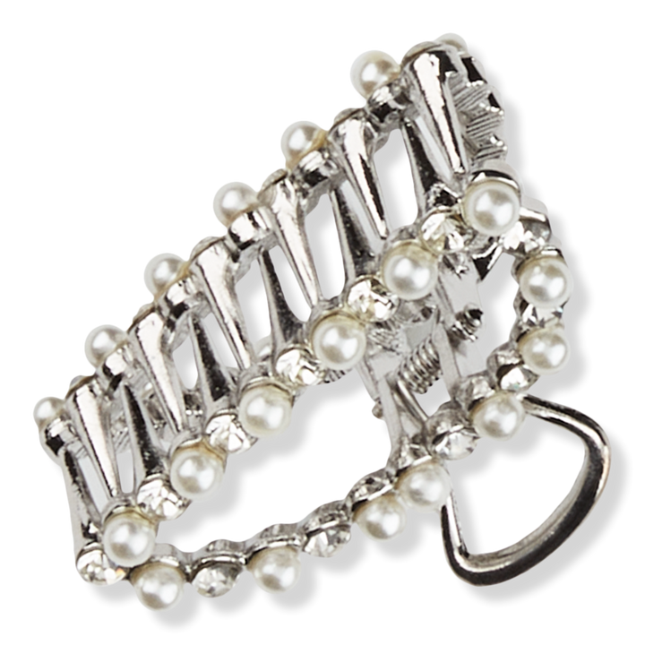 The Hair Edit Jeweled Clip, Square Pearl Clip