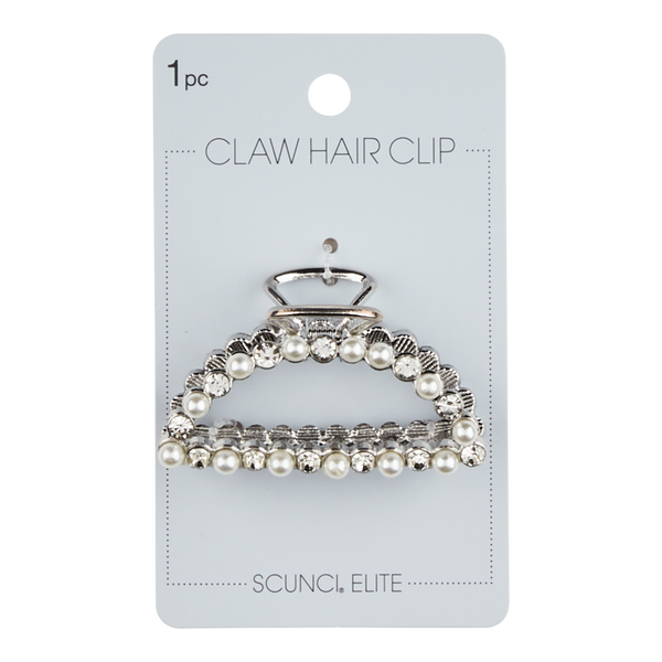 Scünci Elite Classic Silver-Finish Claw Hair Clip #2