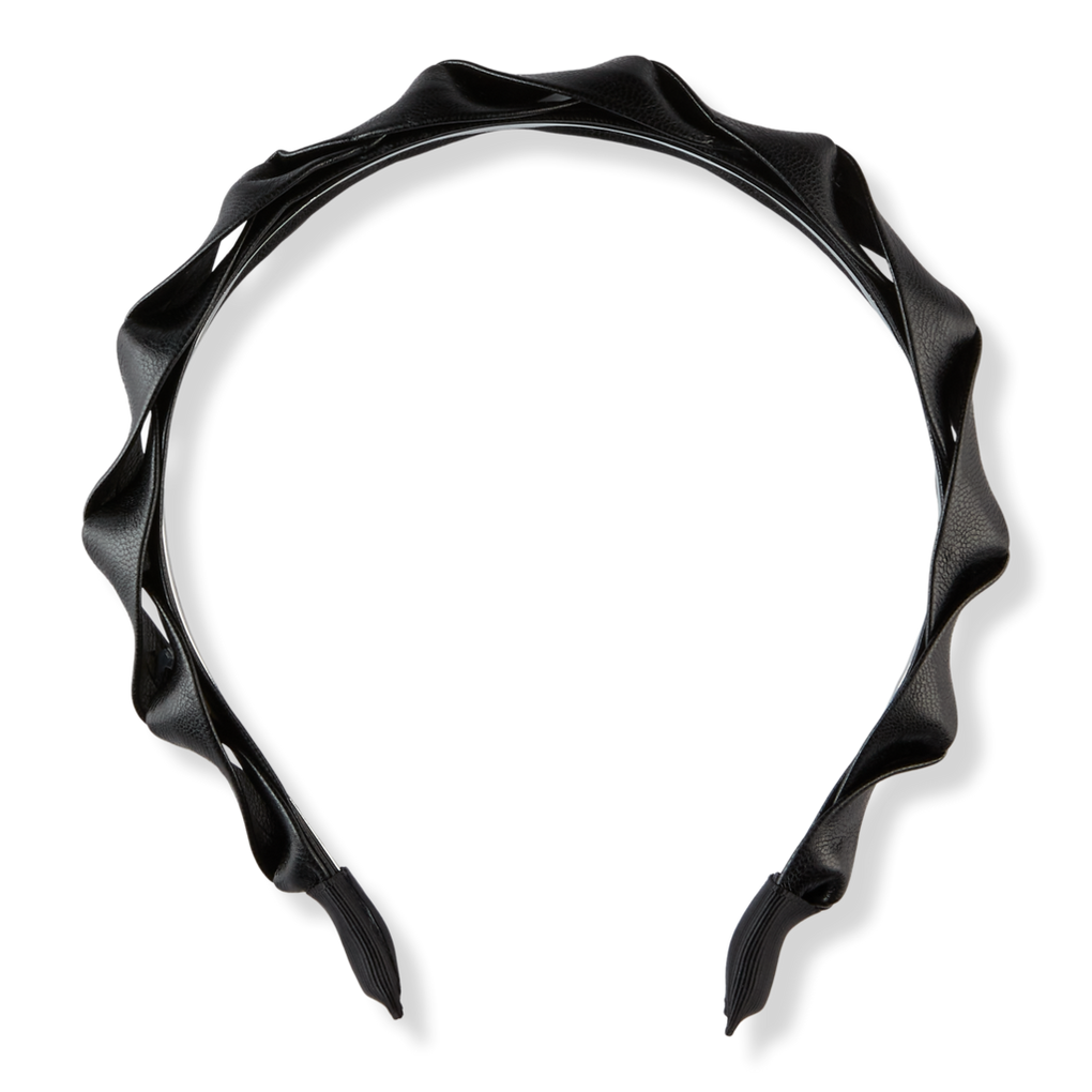 The Hair Edit Black Vegan Leather Headband