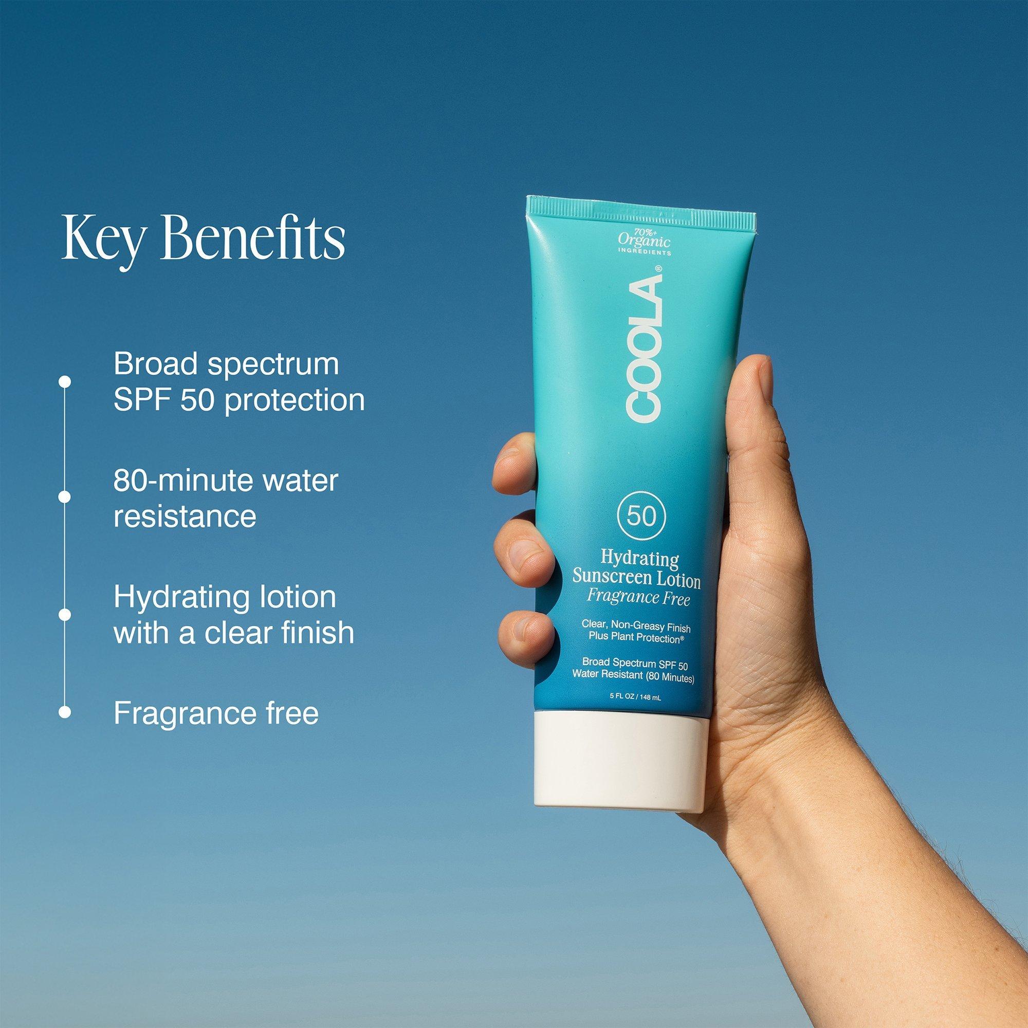 Солнцезащитный лосьон для тела SPF 50 без отдушки COOLA Classic Body Organic — фото 3