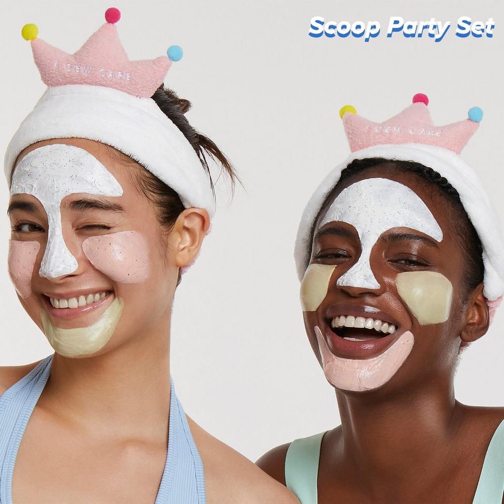 Scoop Party Wash-Off Masks & Headband Set - I Dew Care
