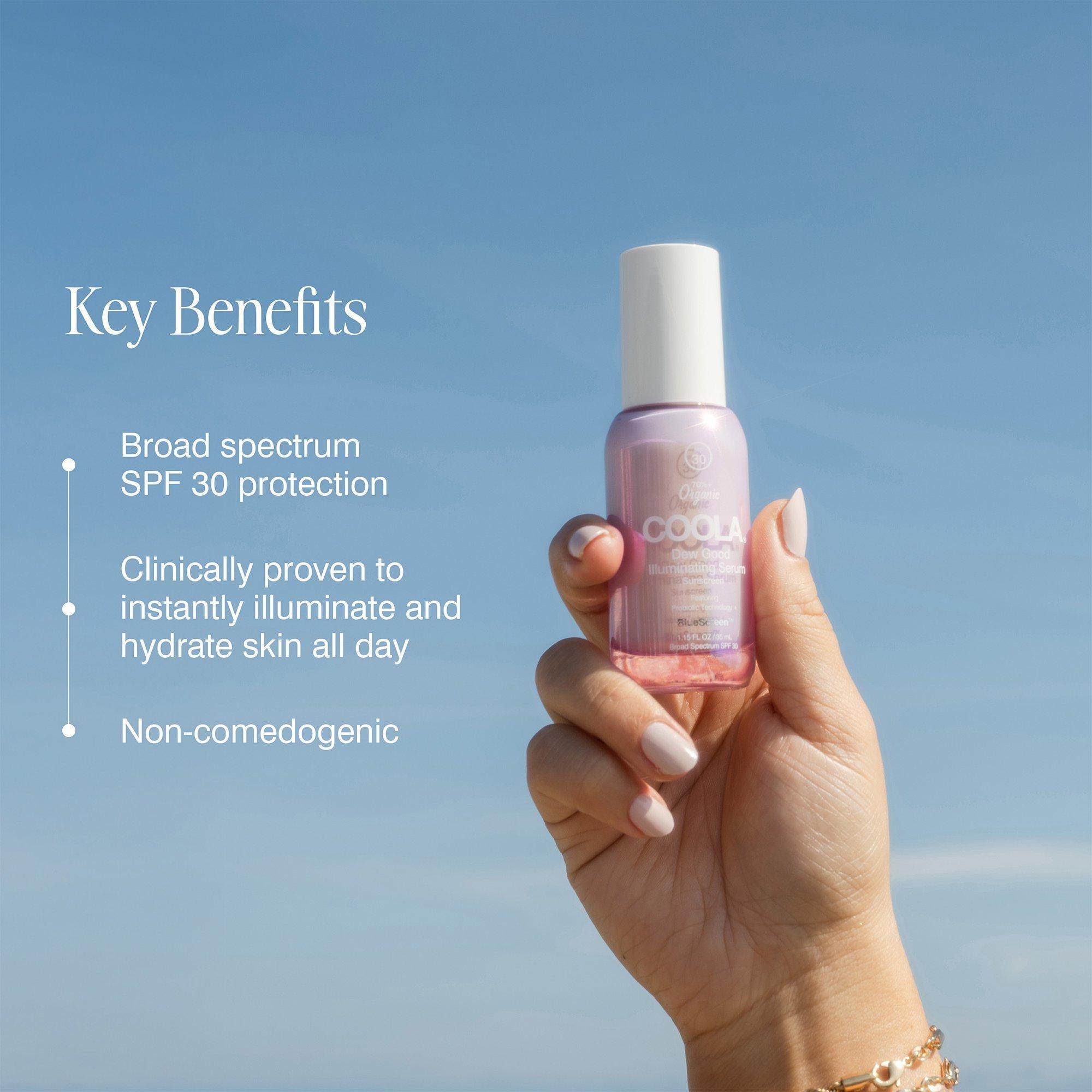 Солнцезащитная сыворотка для сияния Coola Dew Good с пробиотиками, SPF 30 — фото 3
