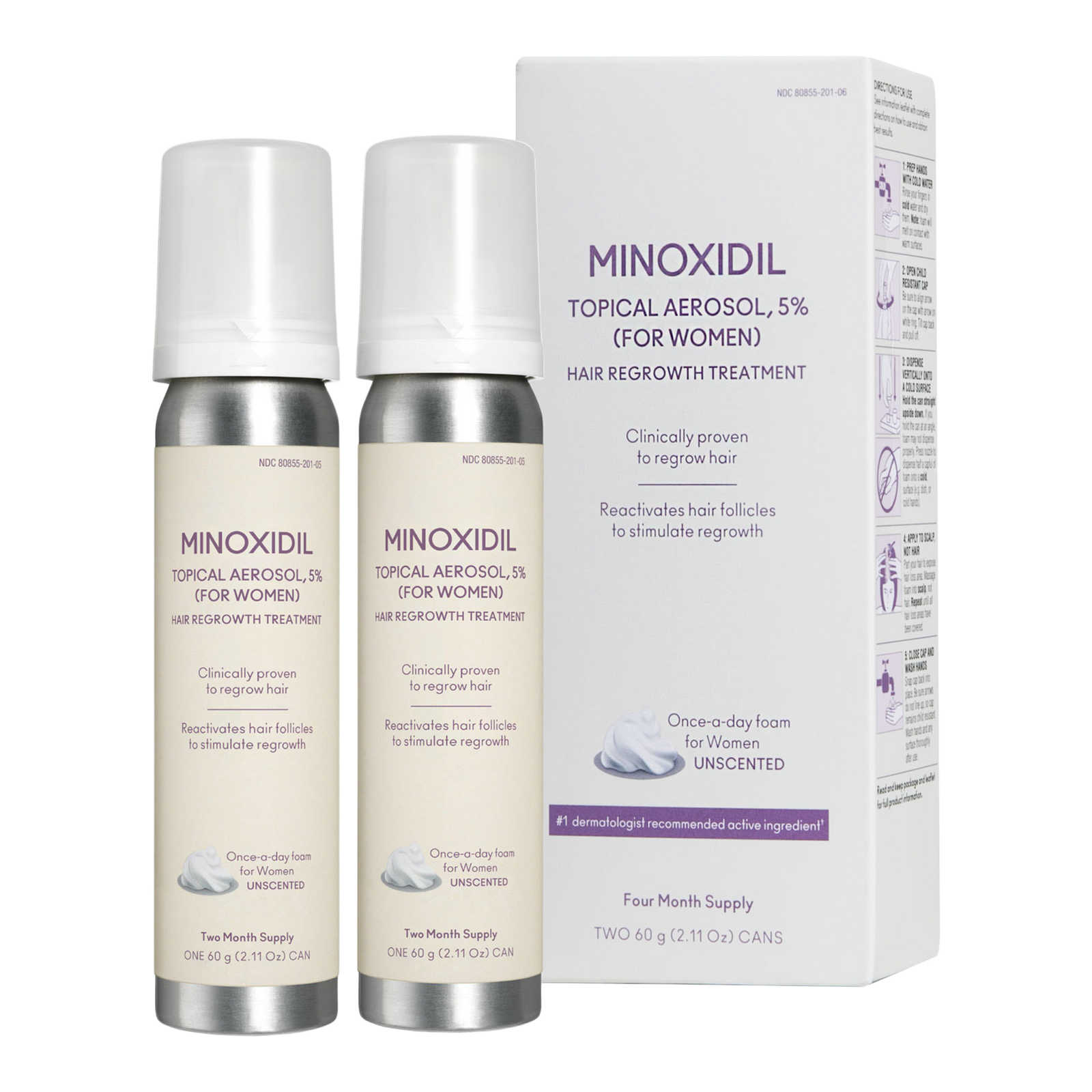 Flourish Minoxidil 5% Foam for Hair Growth