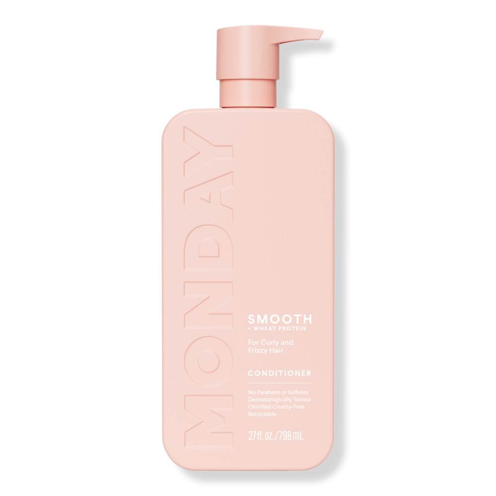 Monday Haircare Smooth Conditioner For Curly & Frizzy Hair With Wheat Protein - 27.0 oz