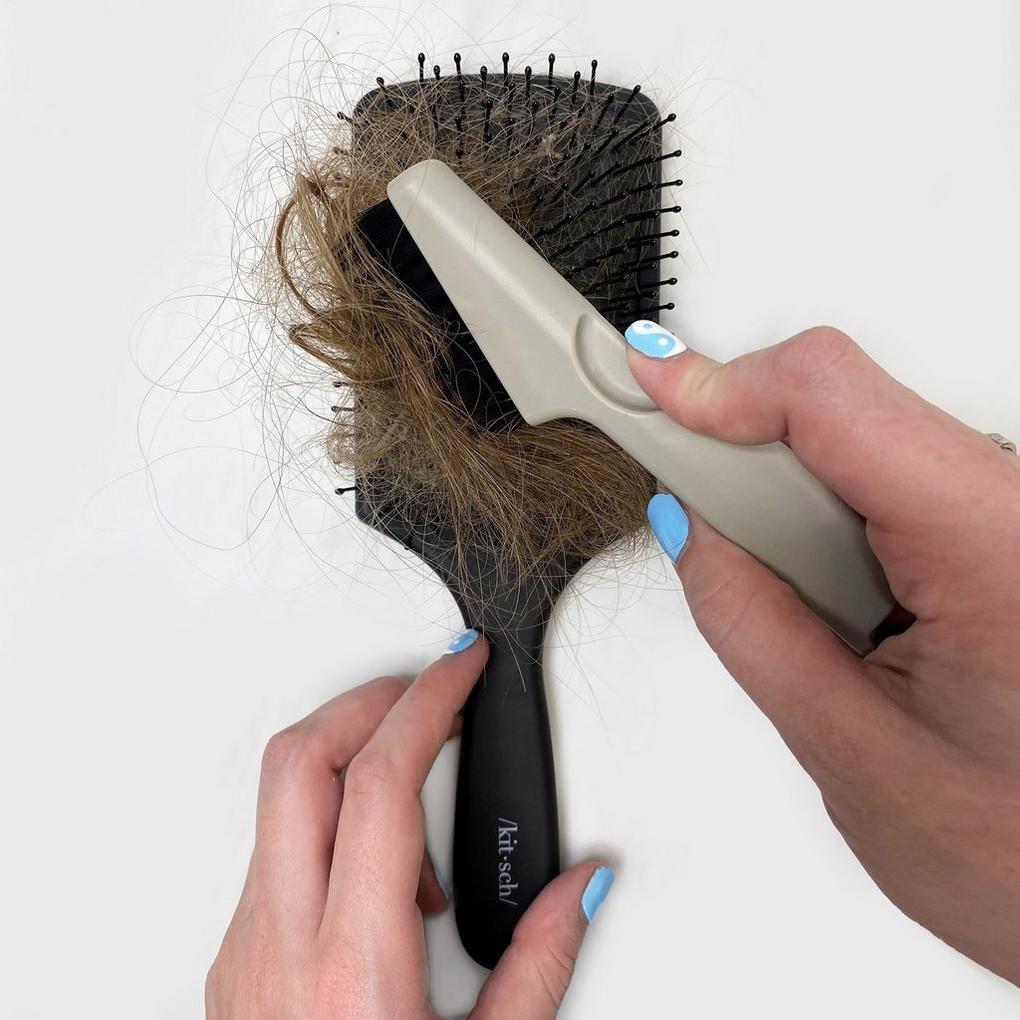 Kitsch Double Sided Hair Brush Cleaner Tool - 2-in-1 Comb Cleaner, Eco-Friendly Hair Brush Rake