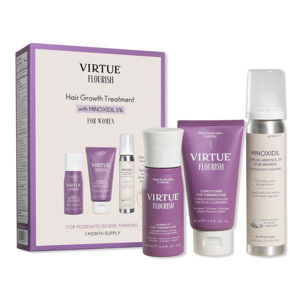 Virtue Flourish Hair Growth Treatment Kit with Minoxidil 1 Month Kit #1