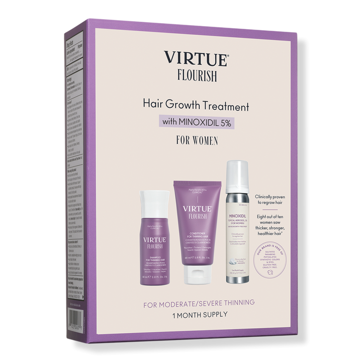 Virtue Flourish Hair Growth Treatment Kit with Minoxidil 1 Month Kit #1