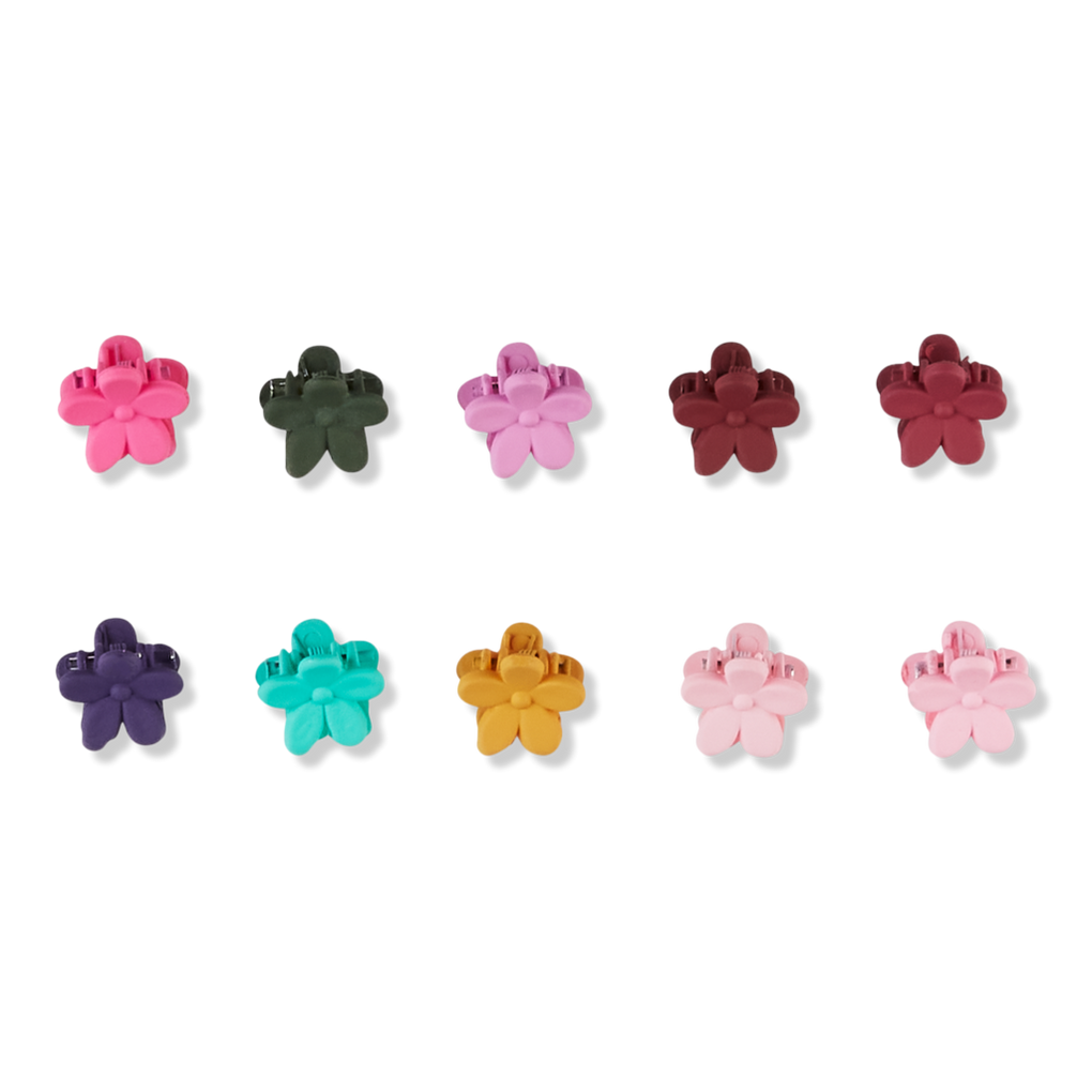 Mini Pony Tail Flower Claw Hair Clips - Scünci