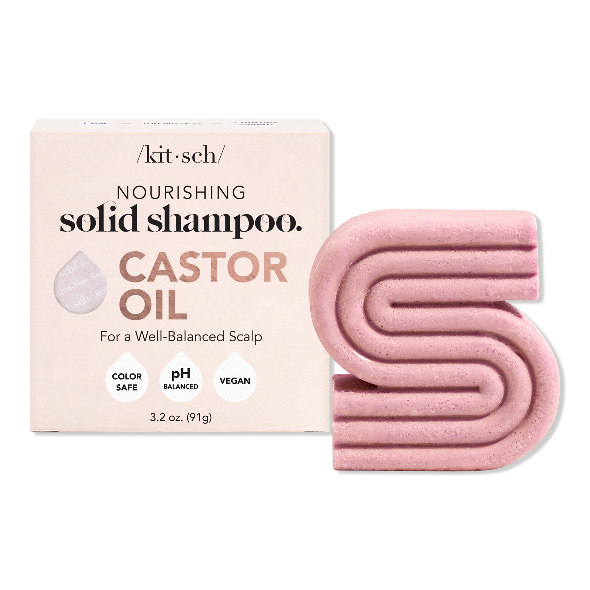 Kitsch Castor Oil Nourishing Hair Shampoo Bar #1