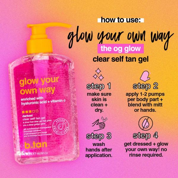 b.tan Glow Your Own Way Tan Gel #8