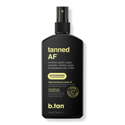 b.tan Tanned AF Intensifier Deep Tanning Dry Spray Oil