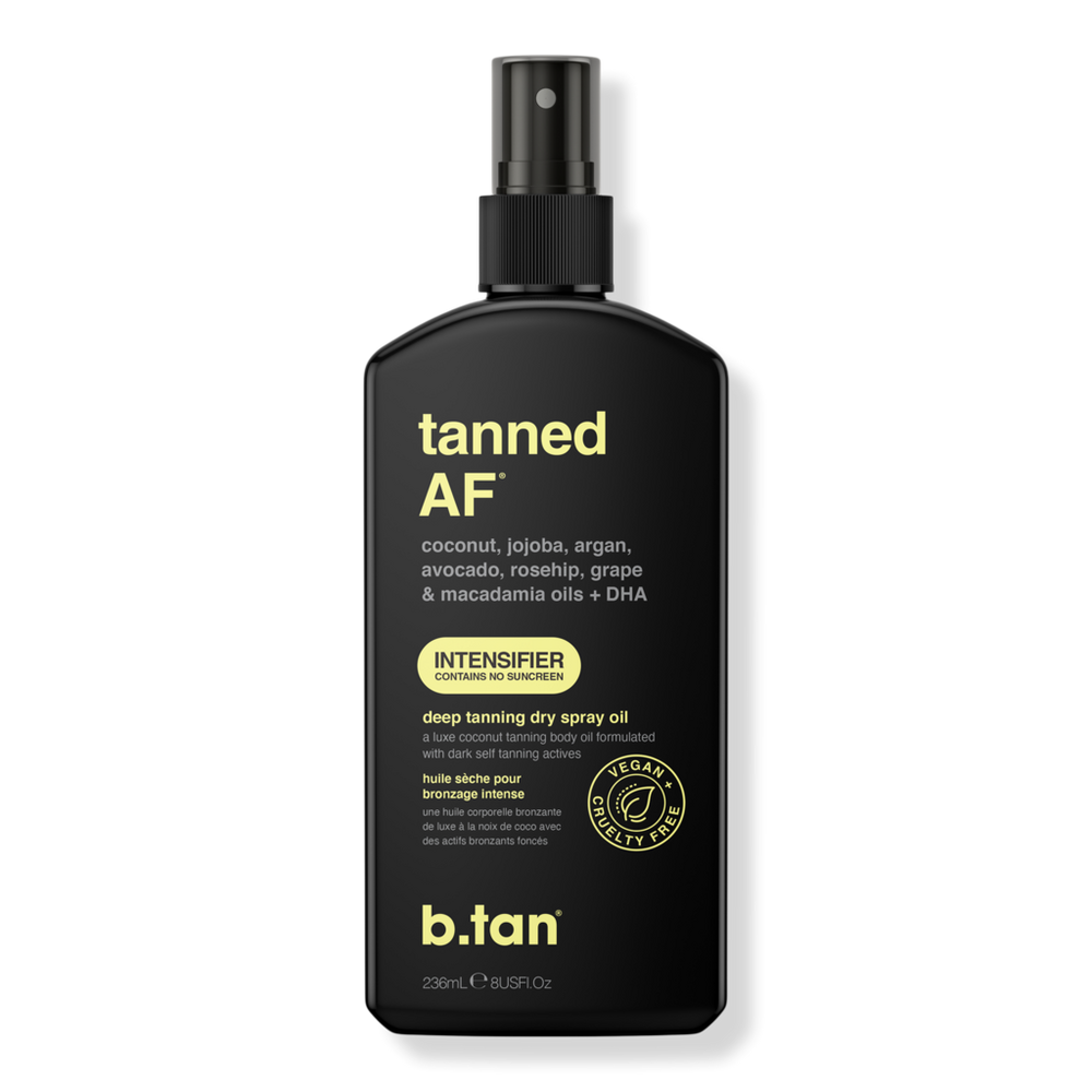 B.tan Tanned Af Intensifier Deep Tanning Dry Spray Oil