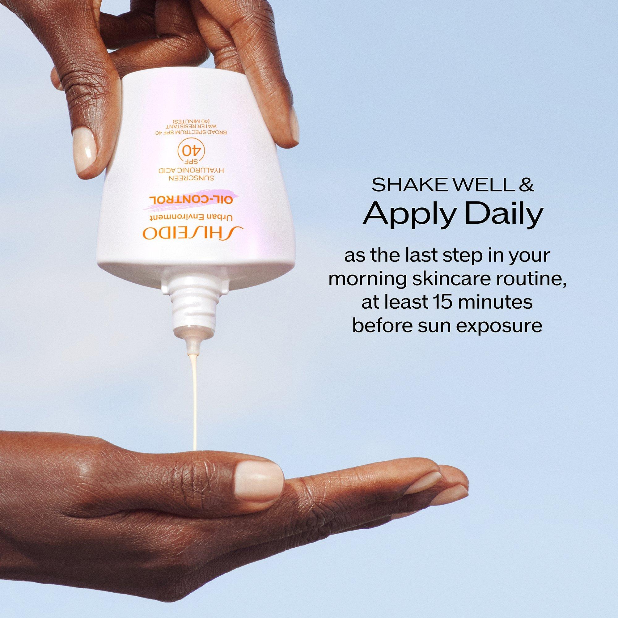 Солнцезащитный крем для контроля жирности SPF 40 Shiseido Urban Environment — фото 5