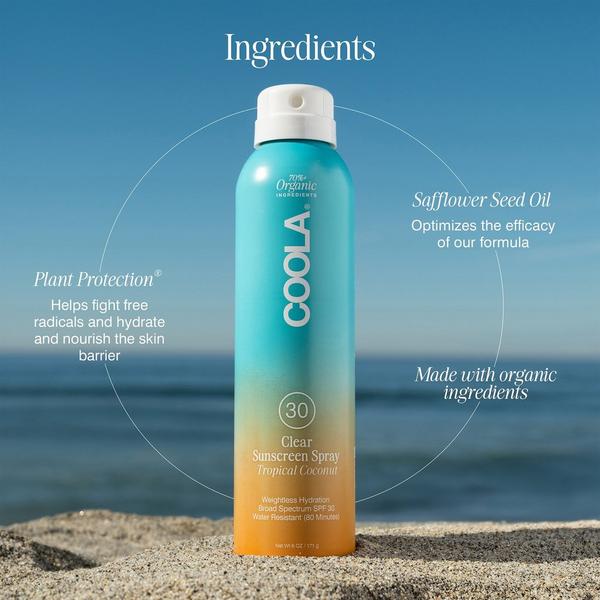 COOLA Classic Body Organic Sunscreen Spray SPF 30 Tropical Coconut #3