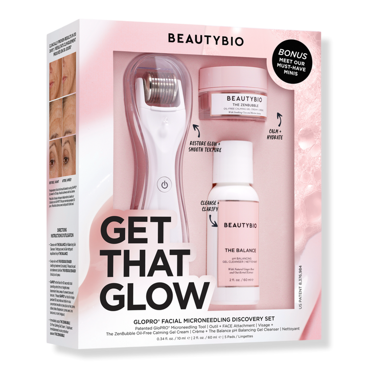 BeautyBio Get That Glow GloPRO Facial Microneedling Discovery Set #1