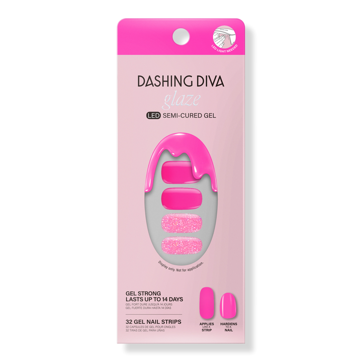 Dashing Diva Juicy Grape GLAZE Semi-Cured Gel Art #1