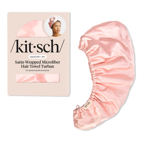 Kitsch Quick Drying Satin Lined Microfiber Hair Towel