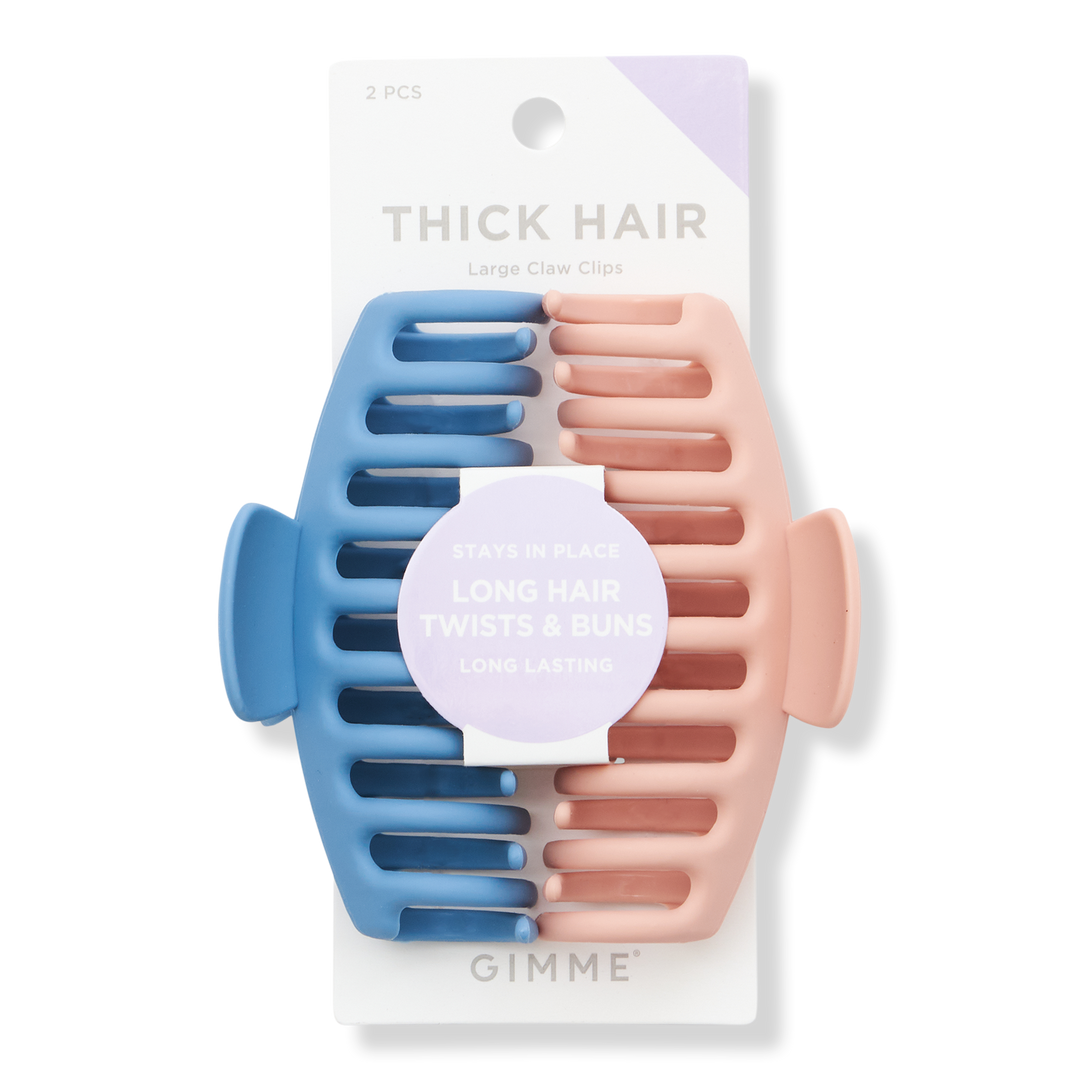 GIMME beauty Thick Hair Blue & Pink Claw Clips #1