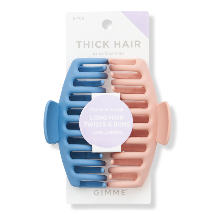 GIMME beauty Thick Hair Blue & Pink Claw Clips #1
