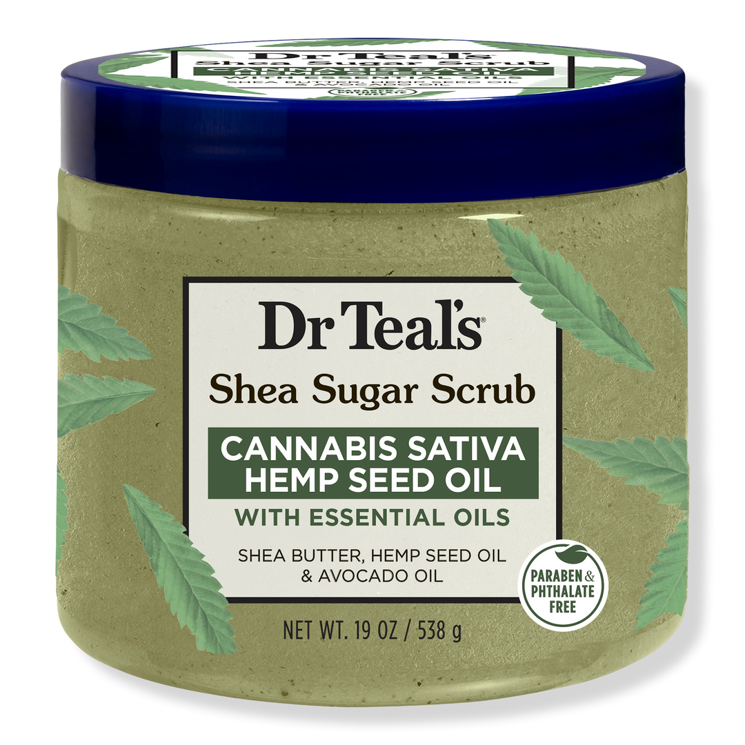 Dr Teal's Shea Sugar Scrub with Cannabis Sativa Hemp Seed Oil & Essential Oils #1
