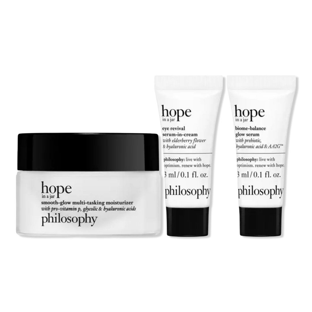 Philosophy Hope In A Jar Hydrate, Smooth & Glow Mini Set #1