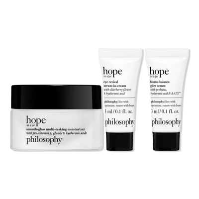 Philosophy Hope In A Jar Hydrate, Smooth & Glow Mini Set