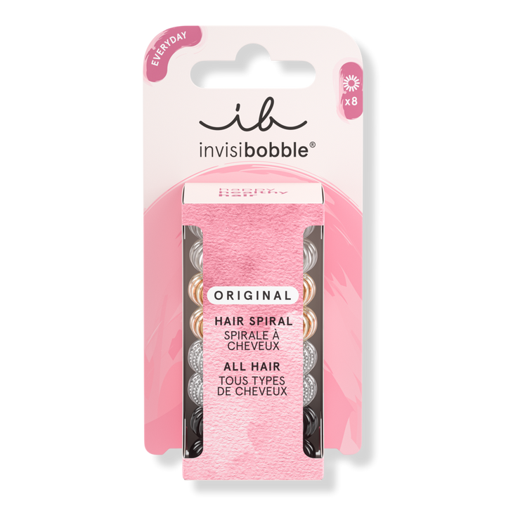 ORIGINAL Spiral Hair Tie Value Pack Clear, Black & Metallic