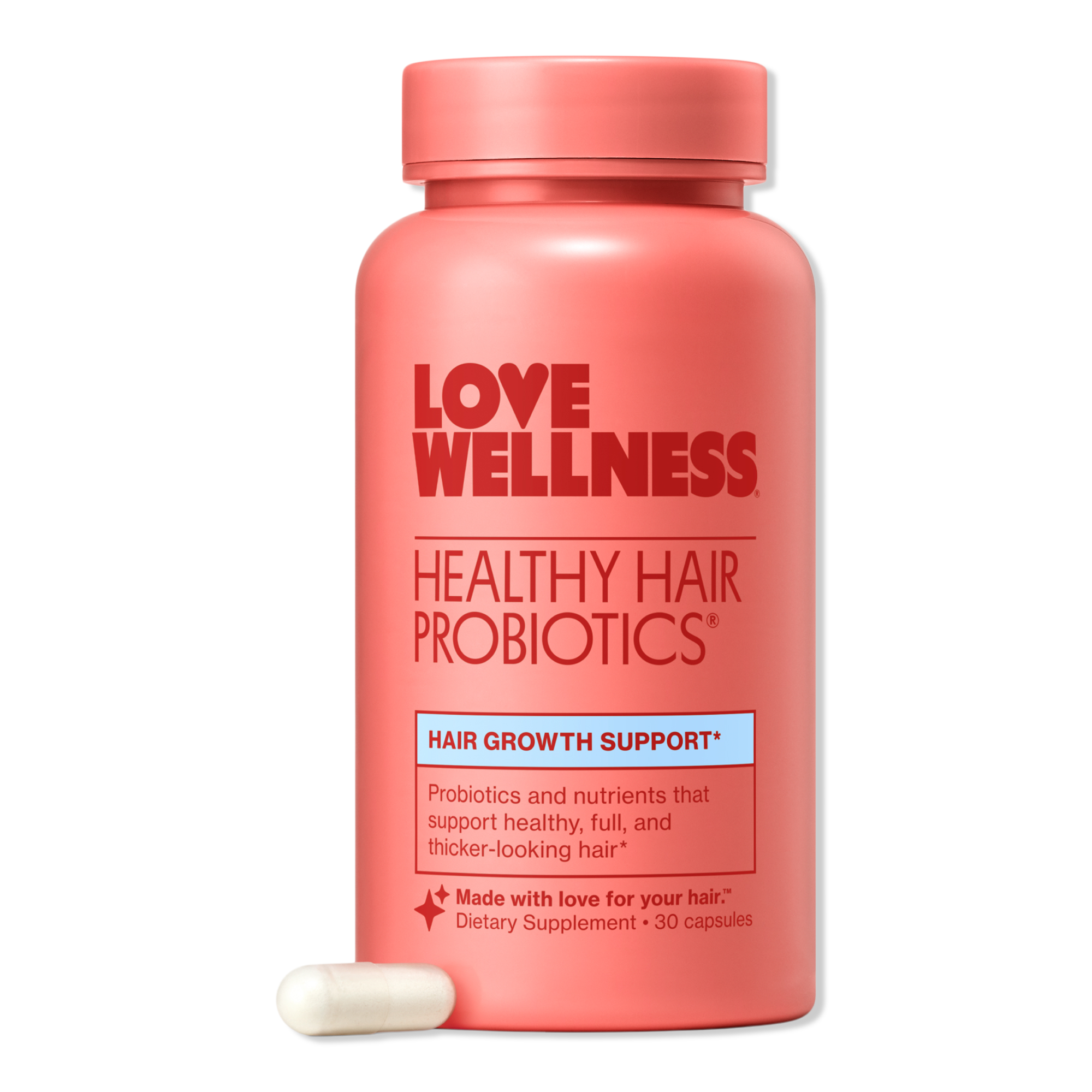 Love Wellness Healthy Hair Probiotics: Hair Growth Support #1